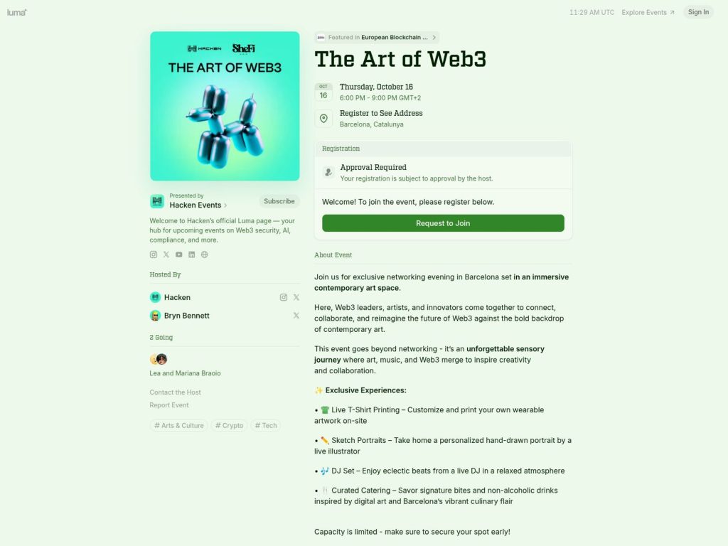 The Art of Web3 - Event screenshot