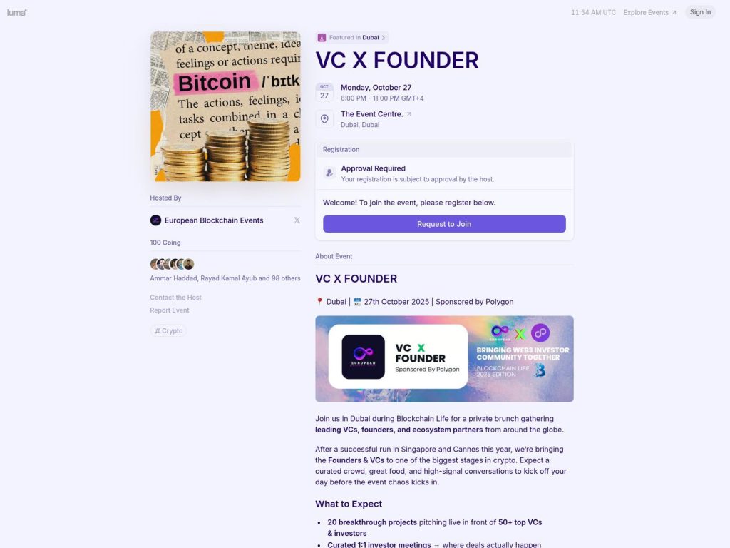 VC X FOUNDER - Event screenshot