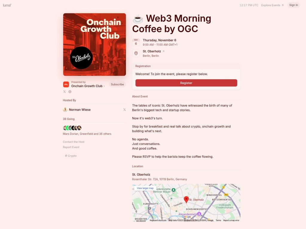 Web3 Morning Coffee - Event screenshot
