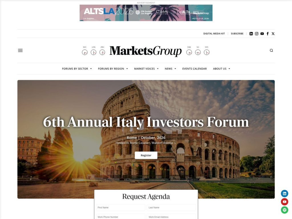 6th Annual Italy Investors Forum website