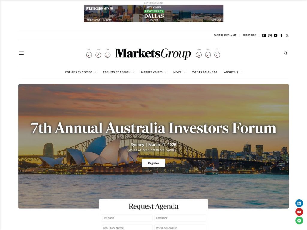 7th Annual Australia Investors Forum website