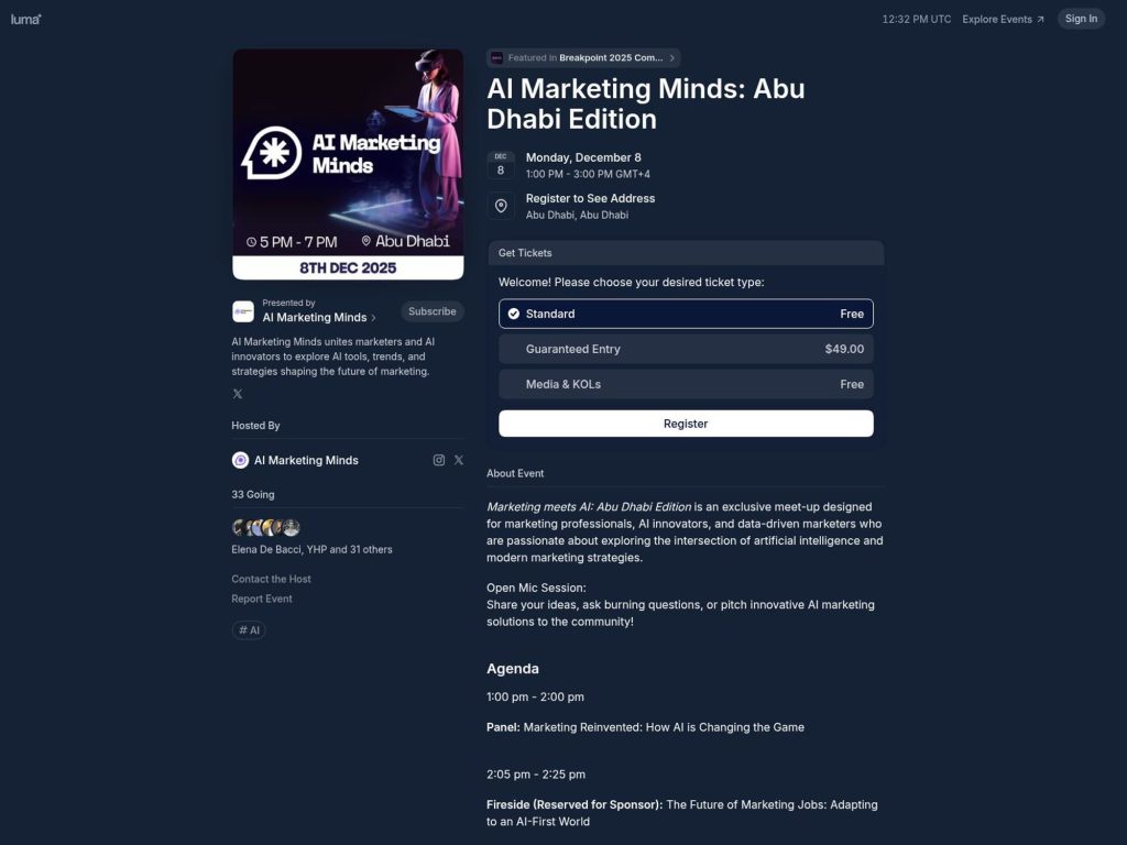 AI Marketing Minds - Event screenshot