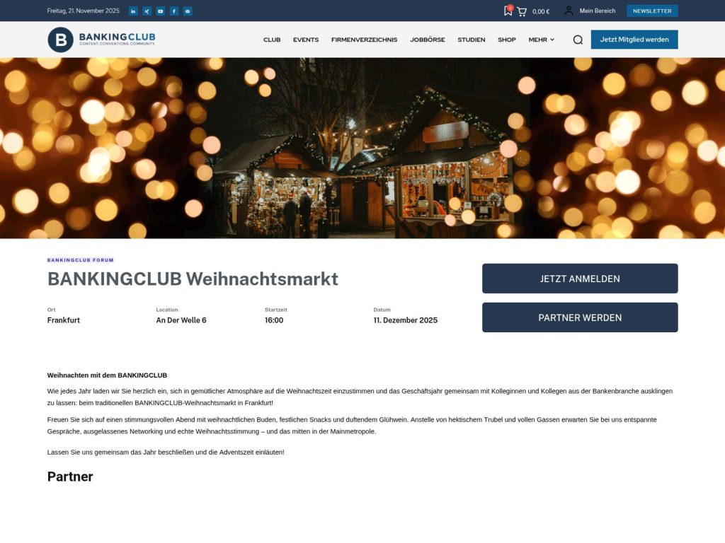 BANKINGCLUB Weihnachtsmarkt image
