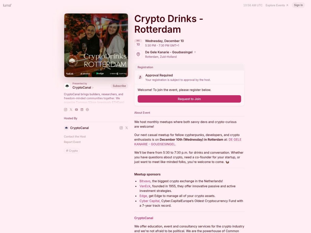 Crypto Drinks - Event screenshot