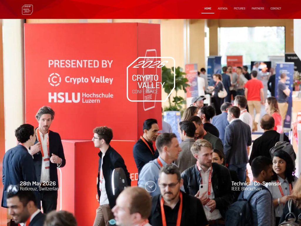 Crypto Valley Conference 2027 website