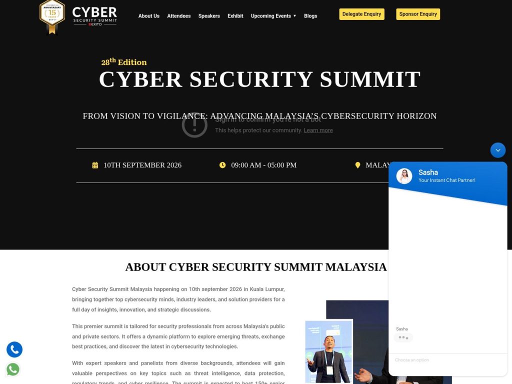 Cyber Security Summit website