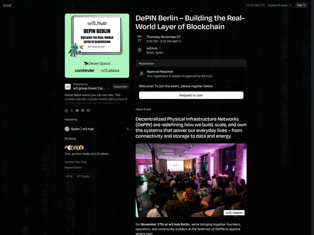 DePIN Berlin - Building the Real-World Layer of Blockchain - Event screenshot