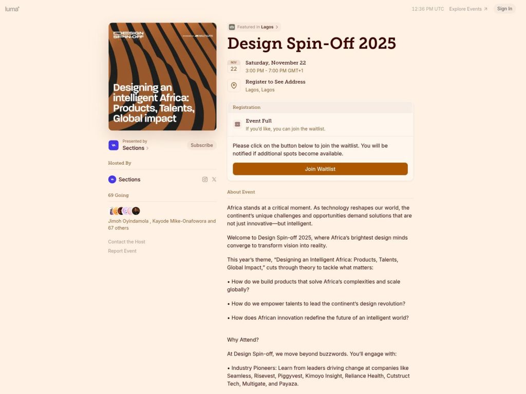 Design Spin-Off 2025 - Event screenshot