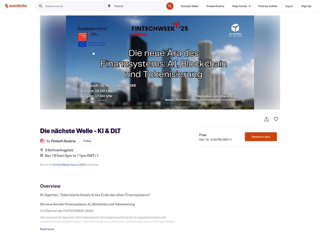 Die nächste Welle - KI & DLT - Event screenshot