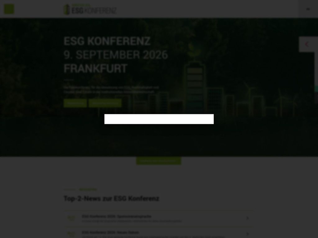 ESG Konferenz 2026 website