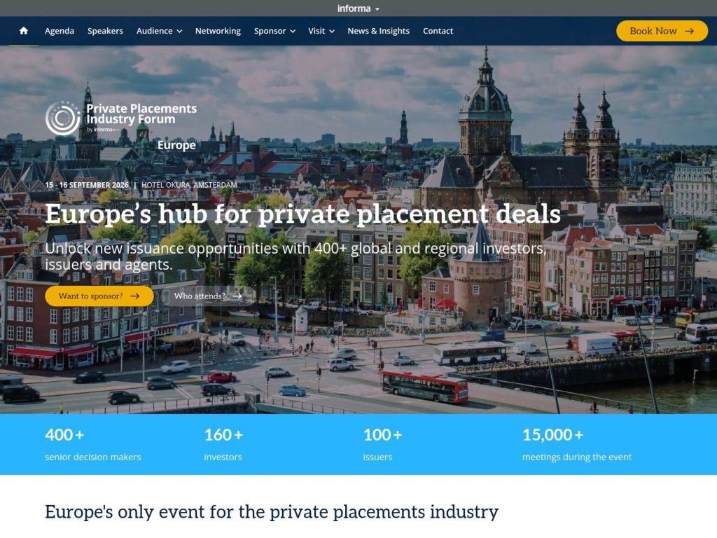 Europe’s hub for private placement deals website