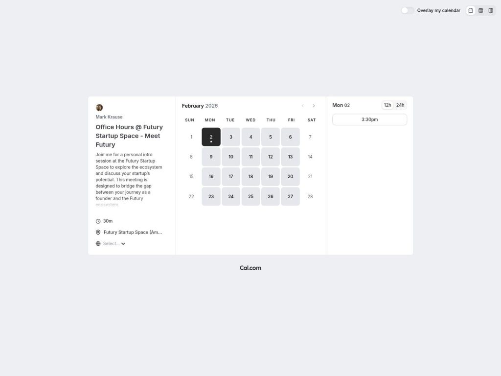 🚀 Futury Office Hours für Startups & Gründer website