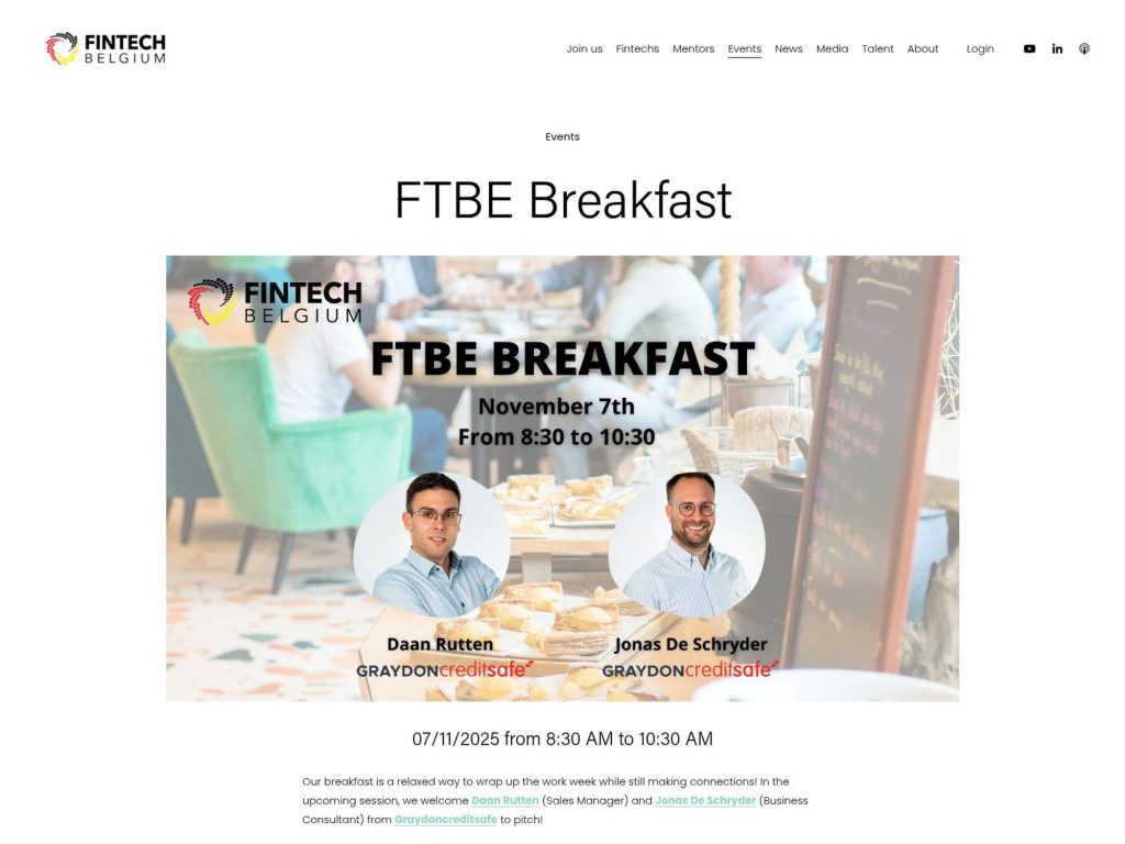 FTBE Breakfast - Event screenshot