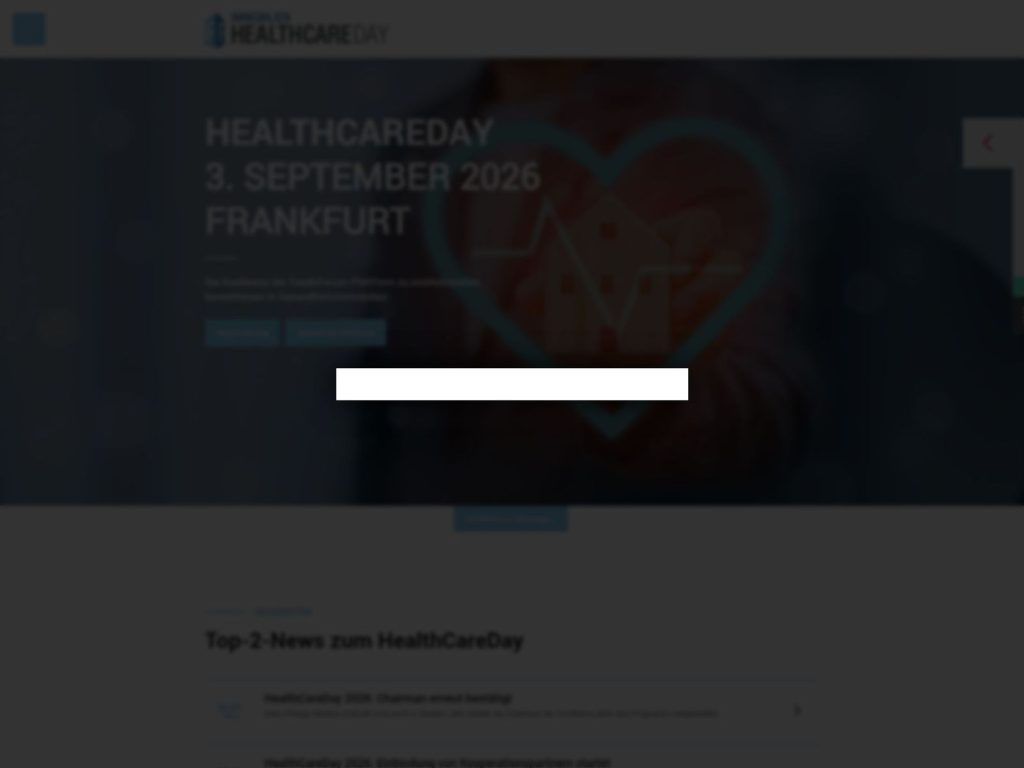 HealthCareDay 2026 website