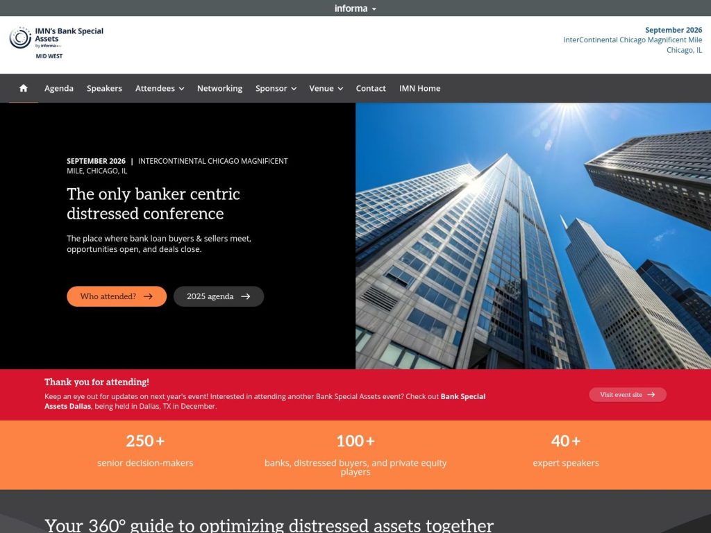 IMN Bank Special Assets Midwest website
