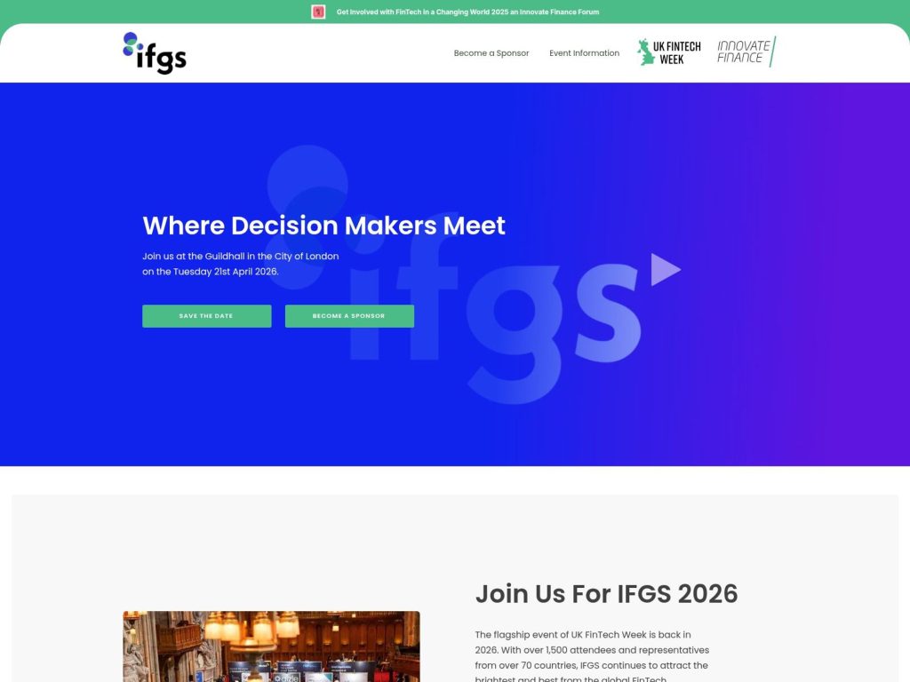 Innovate Finance Global Summit 2026 image