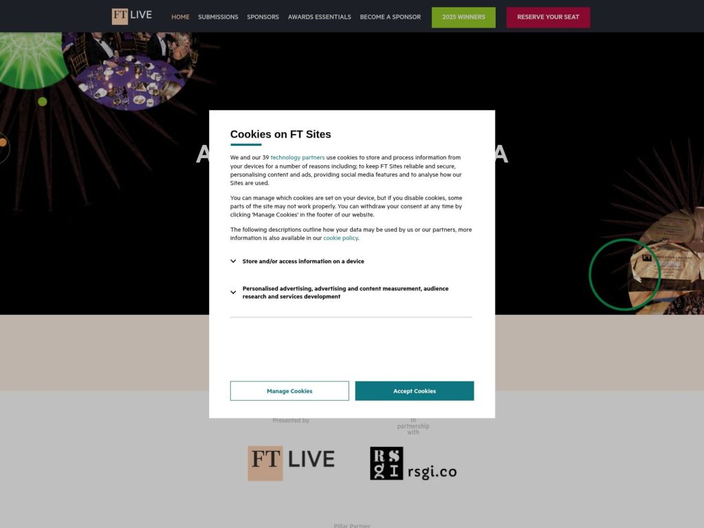 Innovative Lawyers Awards North America website