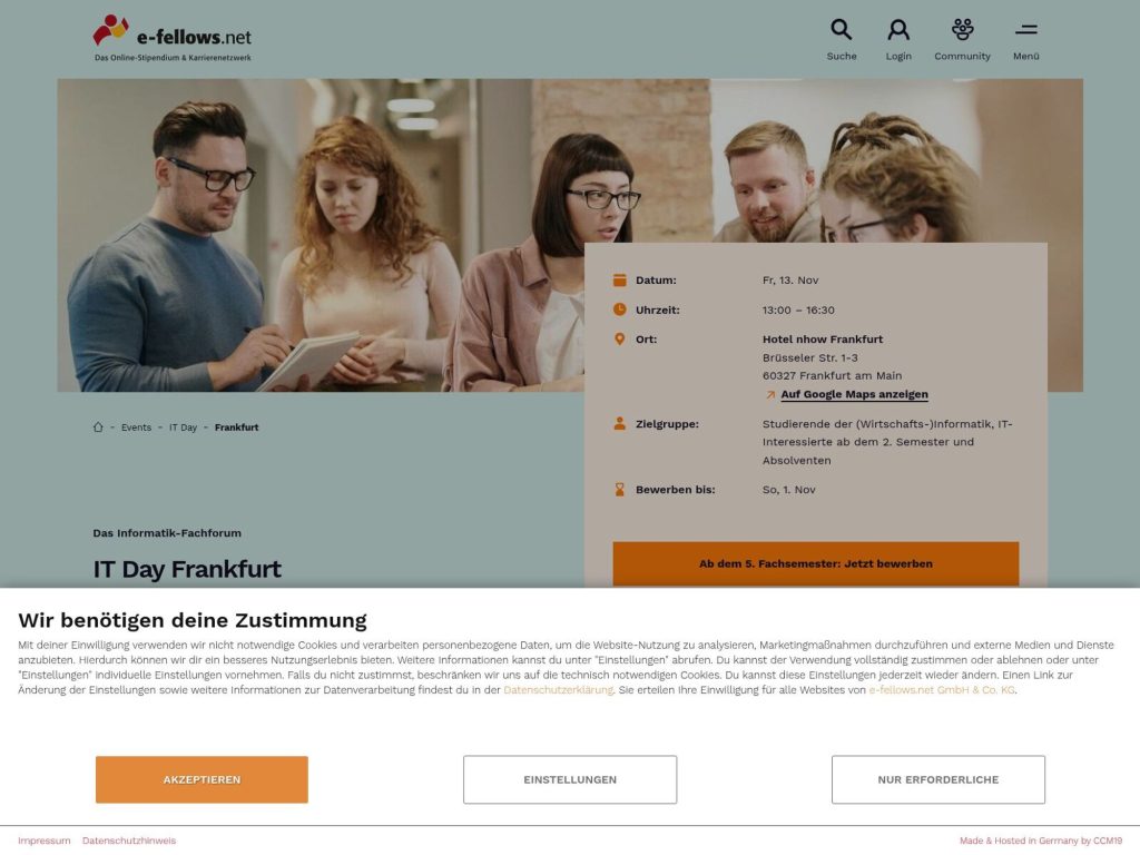 Karriere-Brunch Consulting Frankfurt am Main website