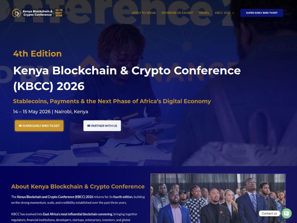 Kenya Blockchain & Crypto Conference 2026 website