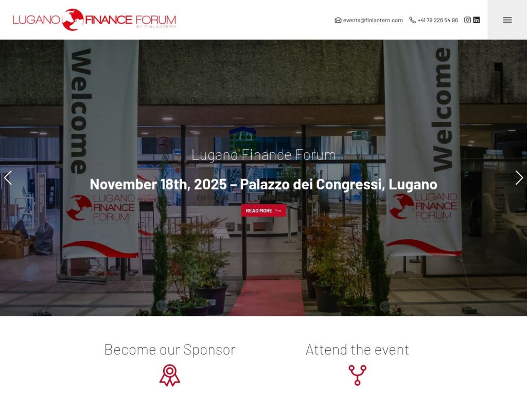 Lugano Finance Forum 2025 - Event screenshot
