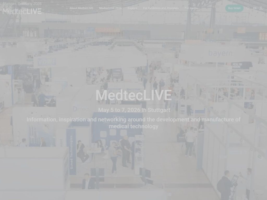 MedtecLIVE website