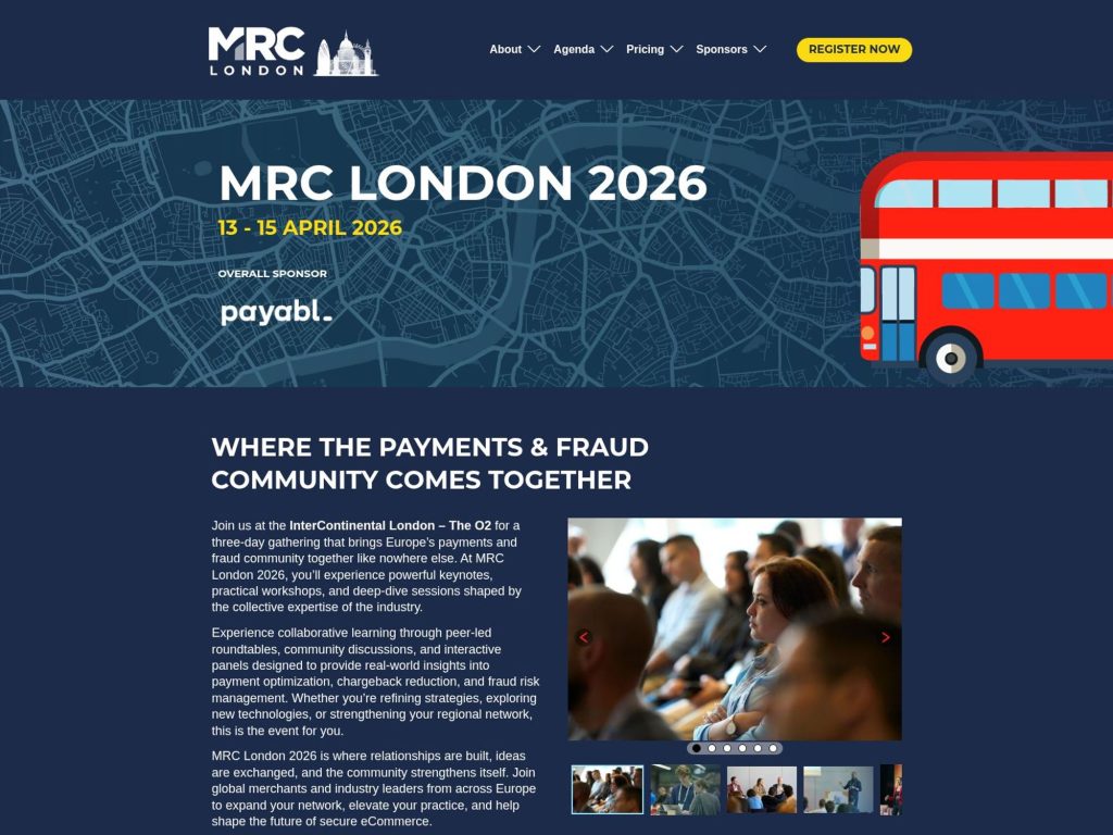 MRC London 2026 website