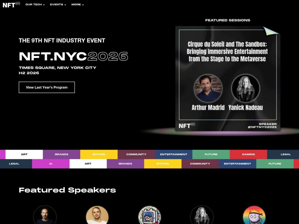 NFT.NYC2026 website