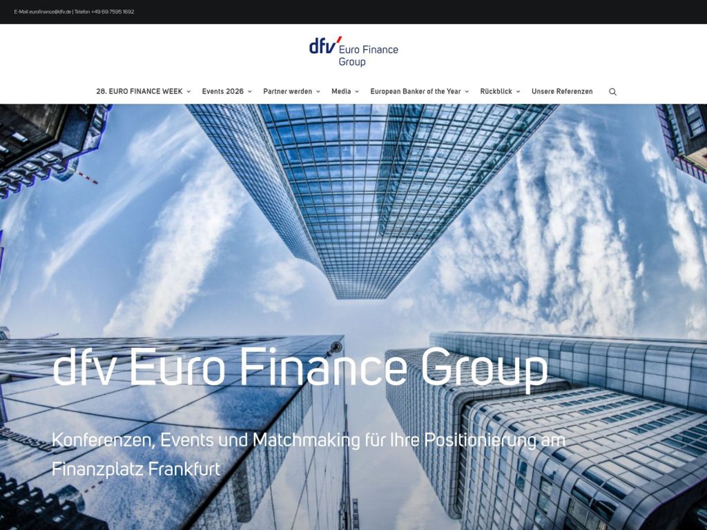 Opening Conference of the 29th EURO FINANCE WEEK website