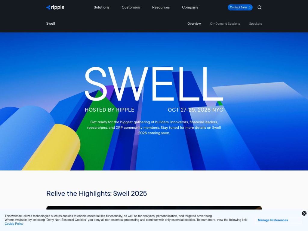 Ripple Swell 2026 website