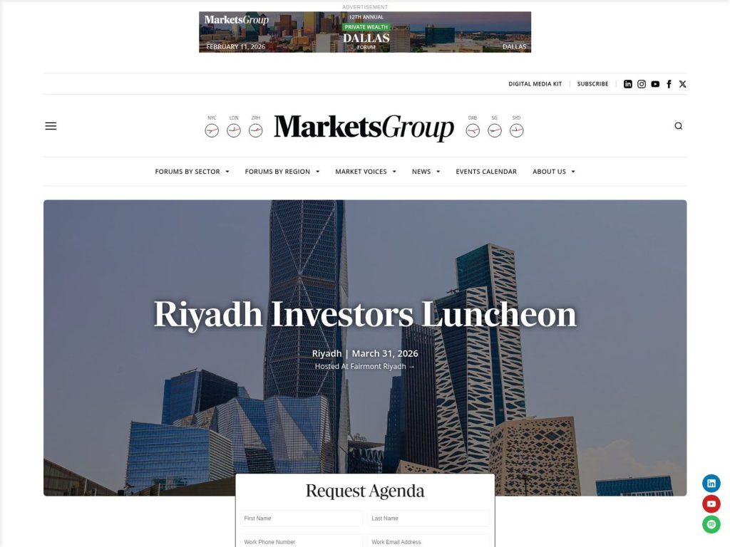 Riyadh Investors Luncheon website