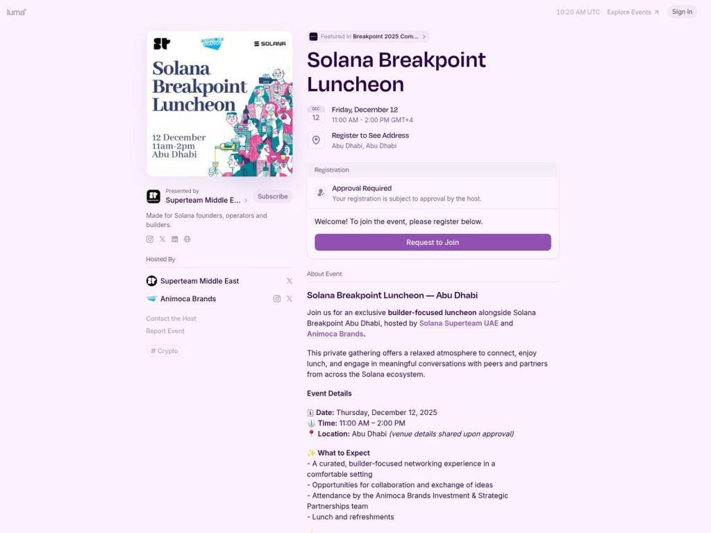 Solana Breakpoint Luncheon image