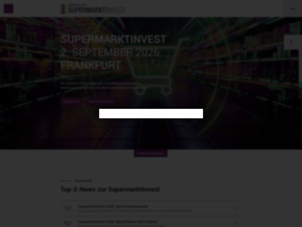 SupermarktInvest 2026 website