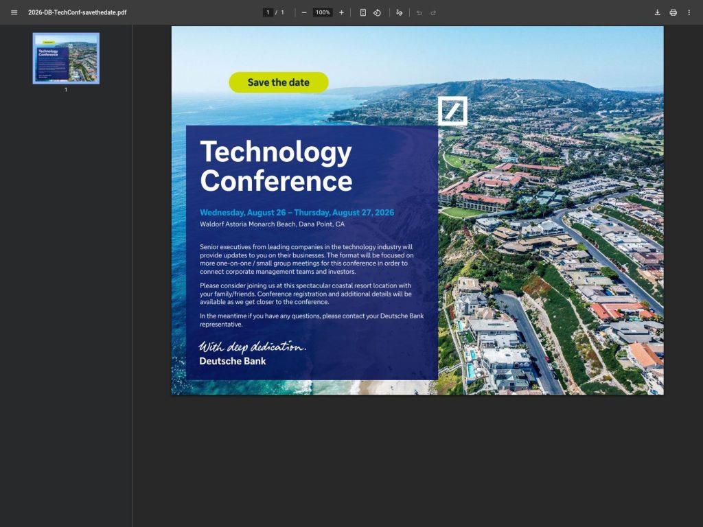 Technology Conference website