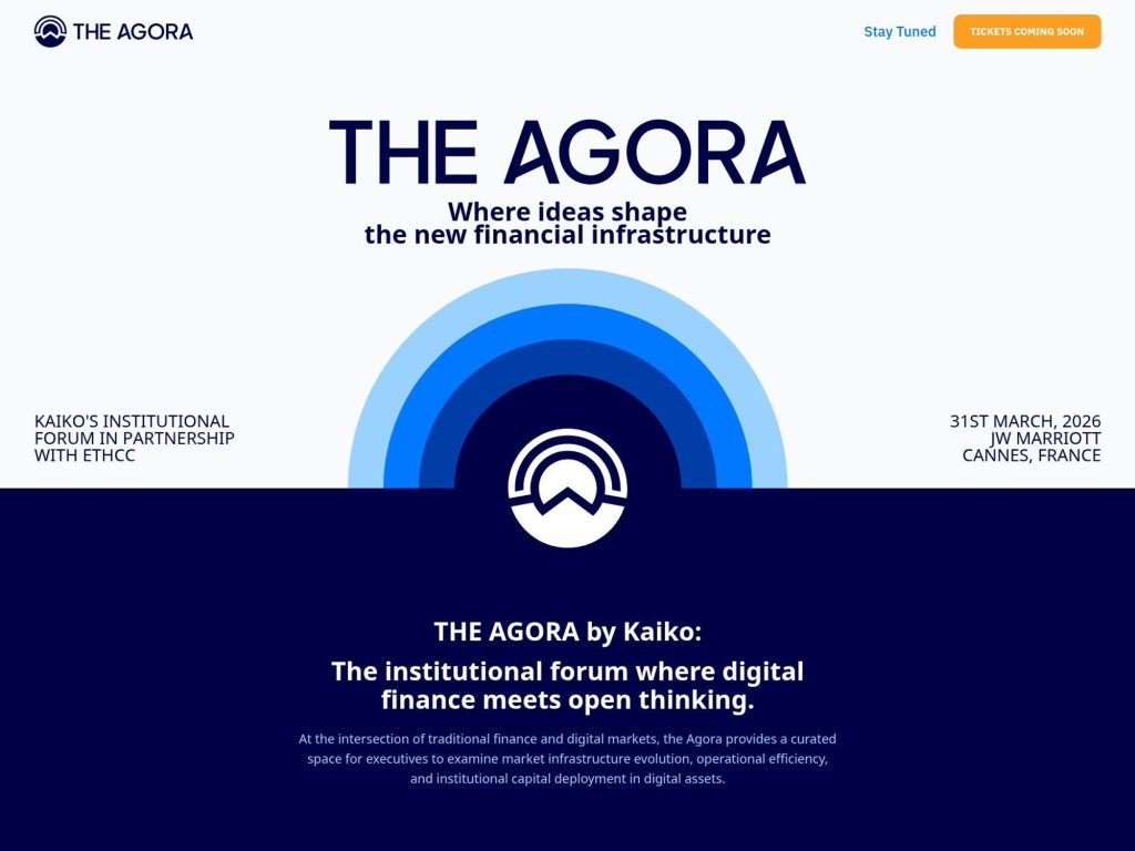 The Agora website