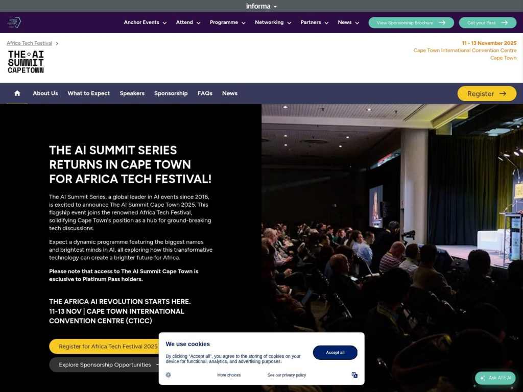 The AI Summit Cape Town 2025 - Event screenshot