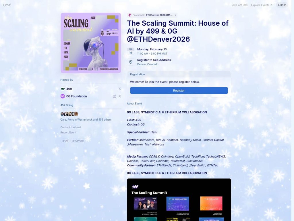 The Scaling Summit website