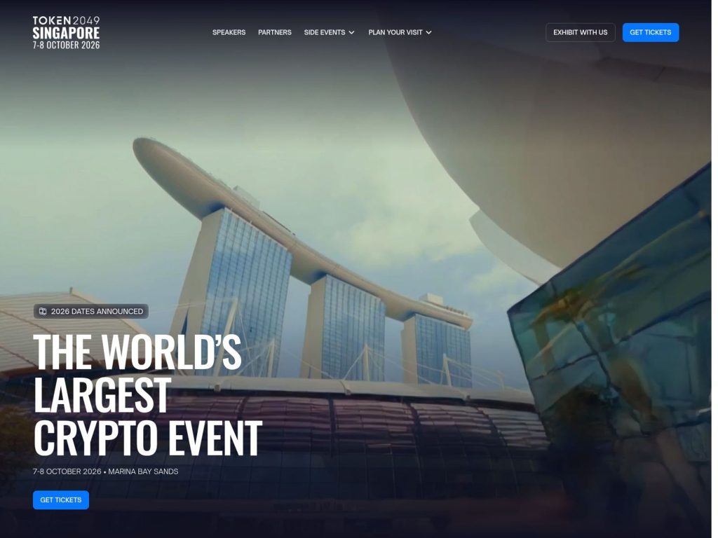 Token2049 Singapore 2026 website