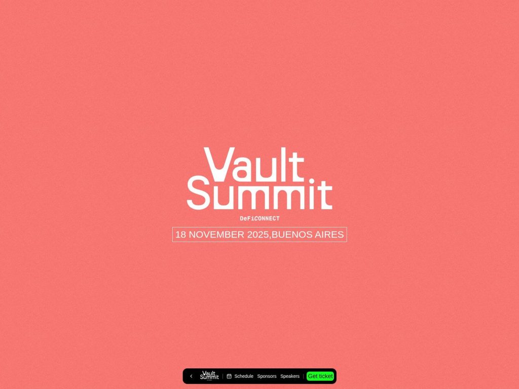 Vault Summit - Event screenshot