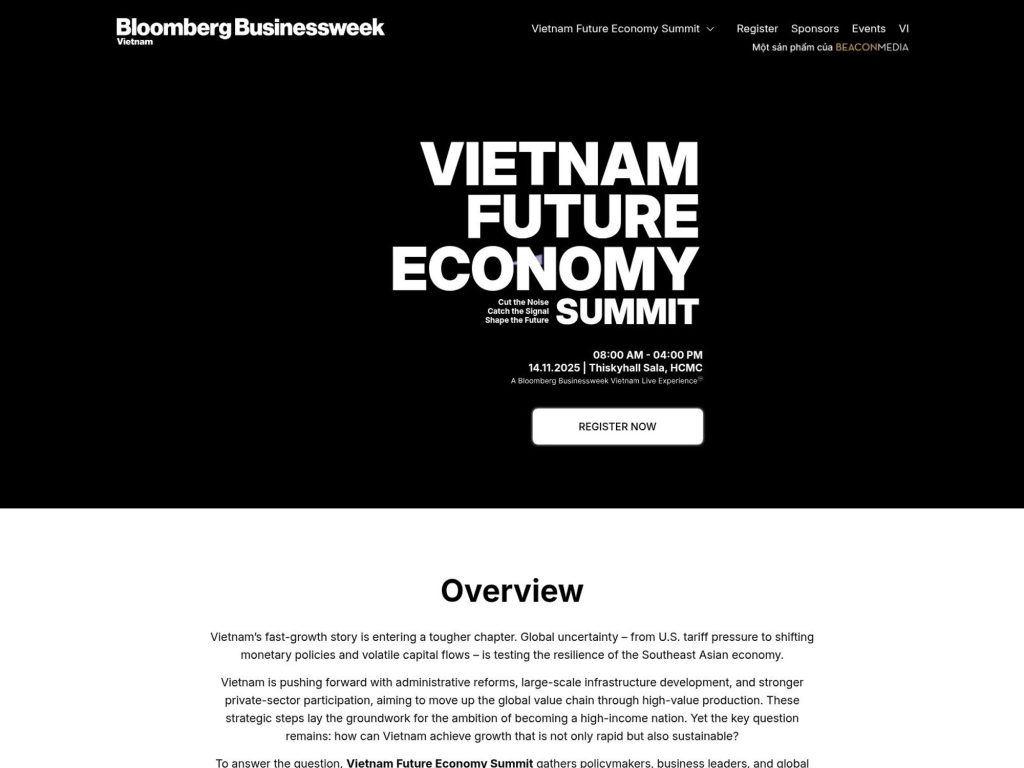 Vietnam Future Economy Summit - Event screenshot