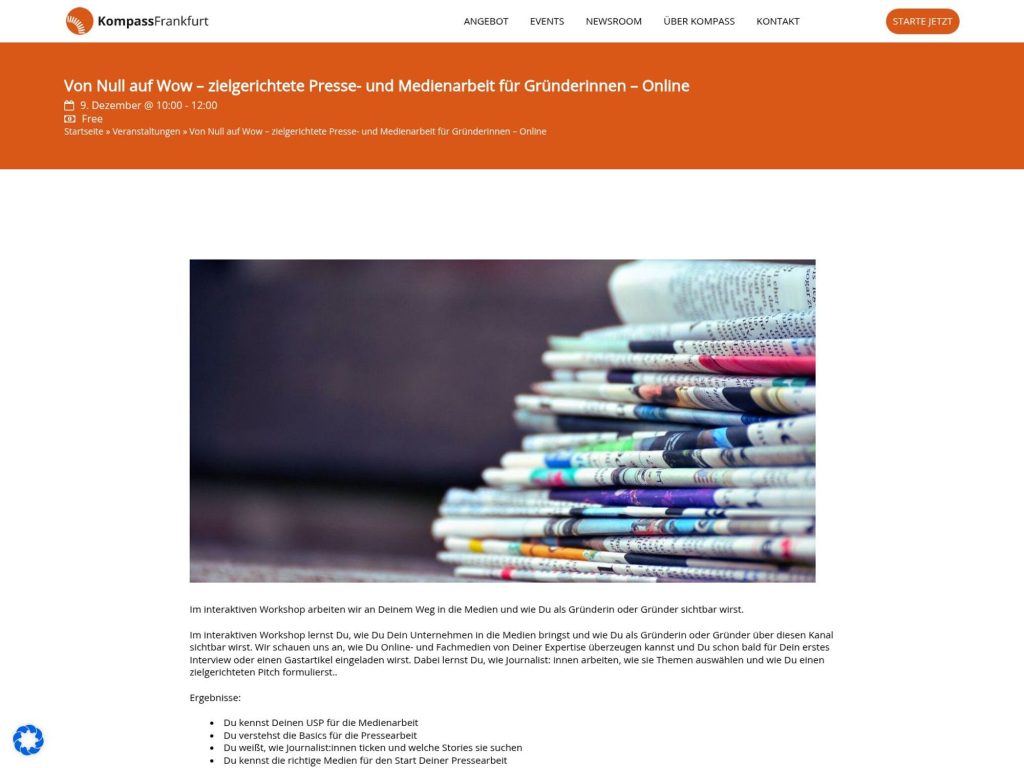 Von Null auf Wow – zielgerichtete Presse- und Medienarbeit für Gründerinnen image