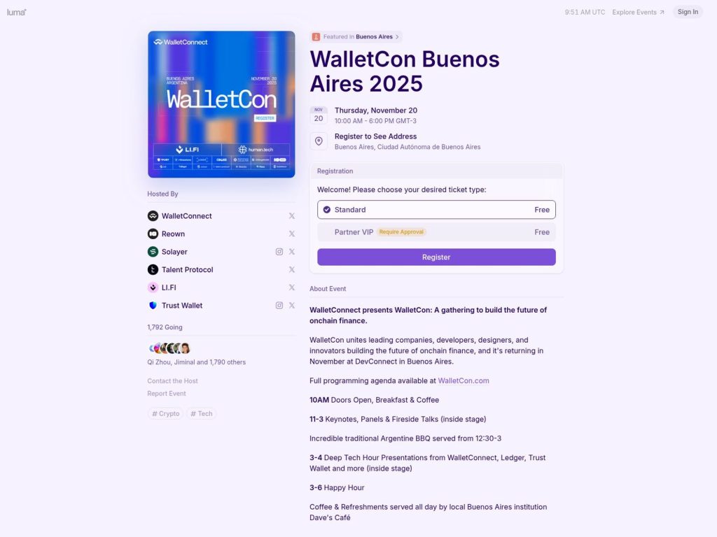WalletCon Buenos Aires - Event screenshot