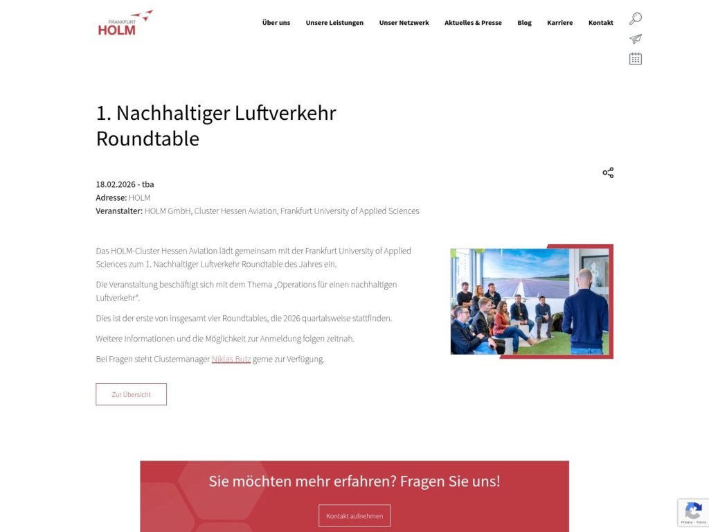 1. Nachhaltiger Luftverkehr Roundtable website