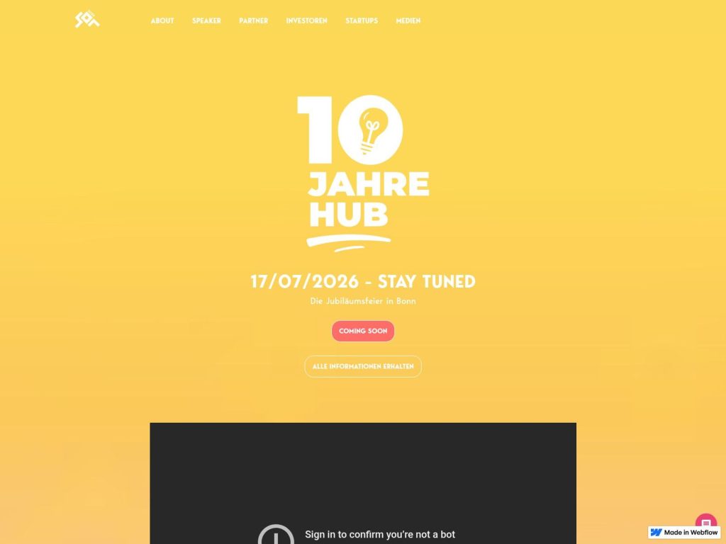 10 Jahre Digital Hub - Networking Event website