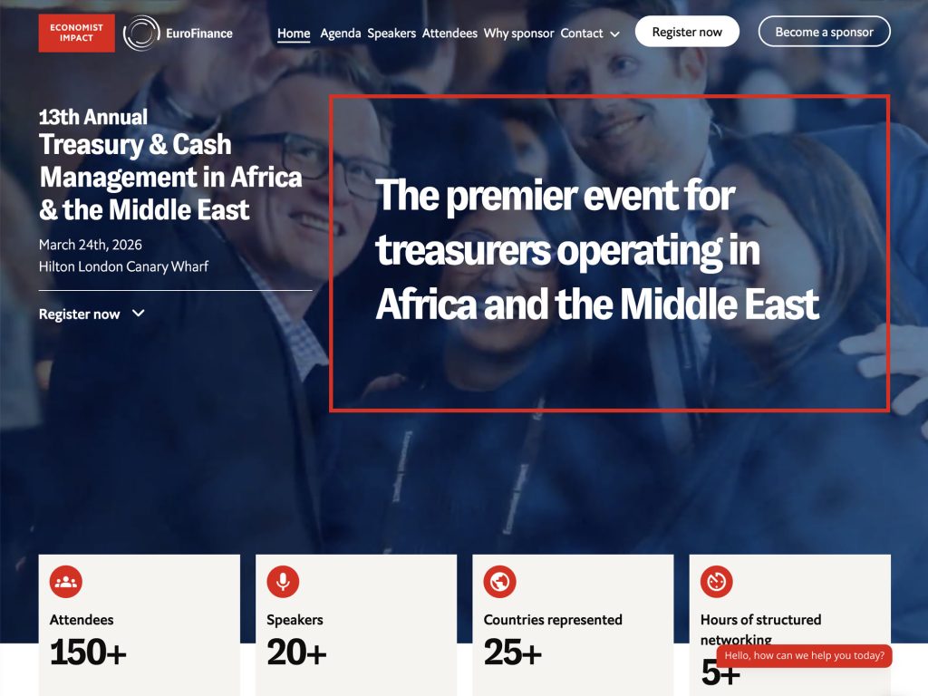 13th Annual Treasury & Cash Management in Africa & the Middle East website