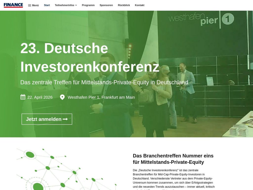 23. Deutsche Investorenkonferenz website