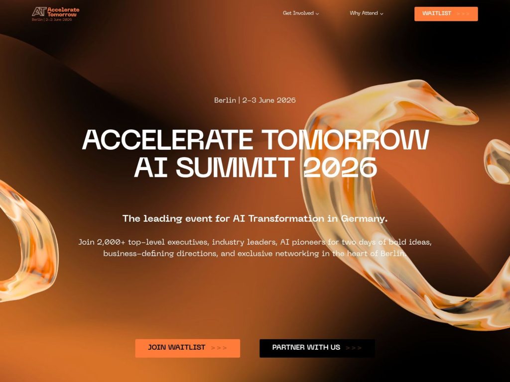 Accelerate Tomorrow AI Summit screenshot