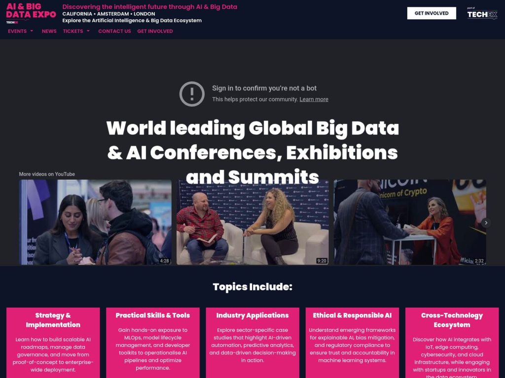 AI & Big DatamExpo Europe 2026 website