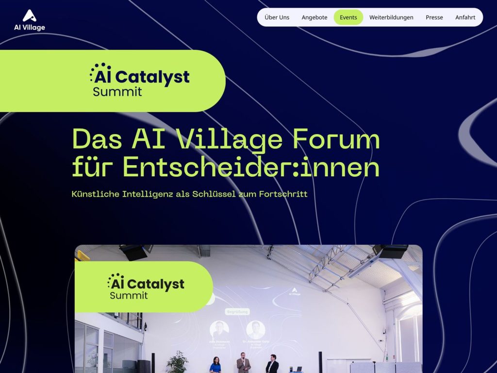 AI Catalyst Summit website