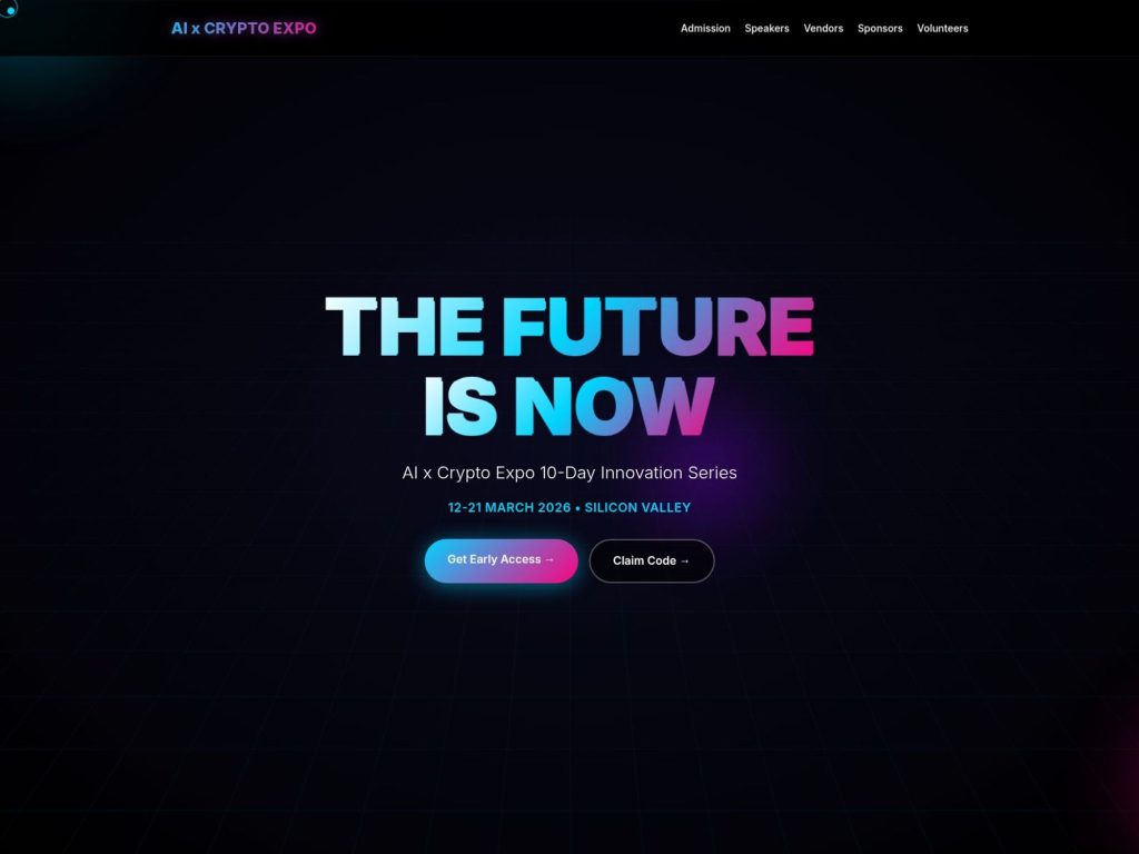 AI x CRYPTO EXPO website