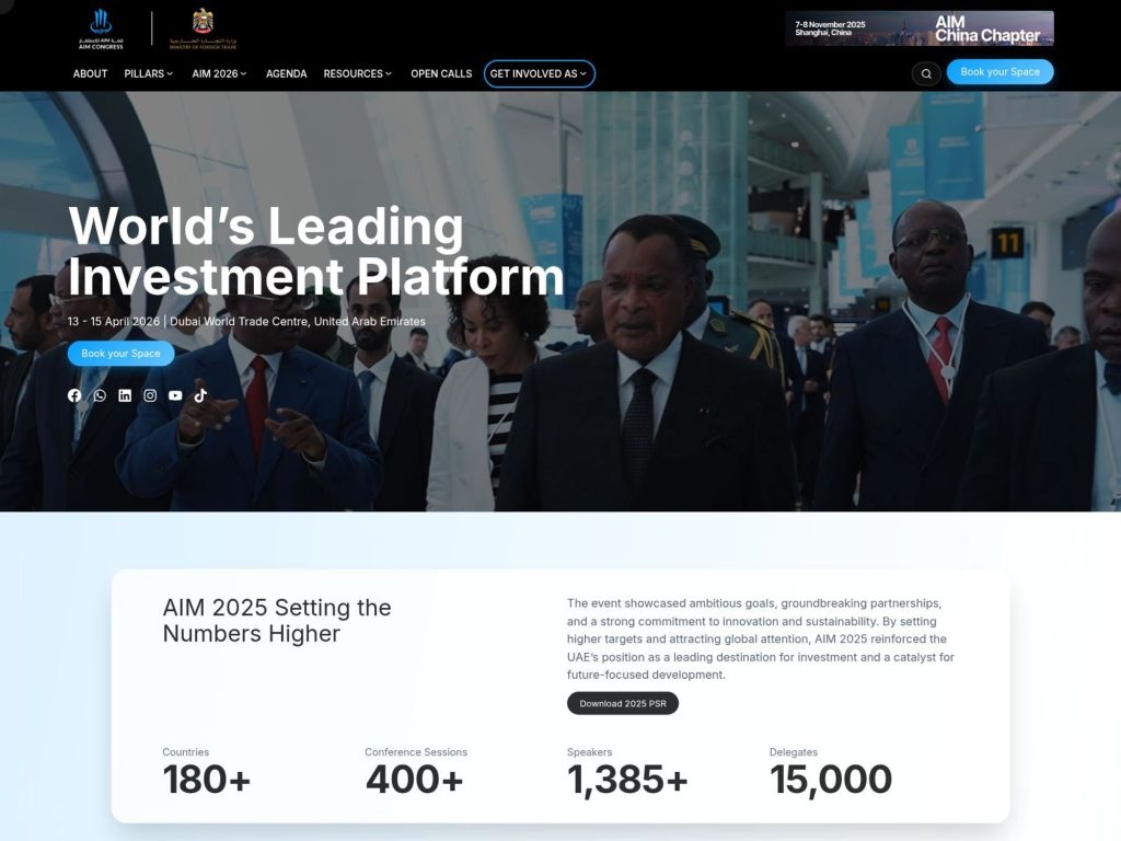 AIM Congress website